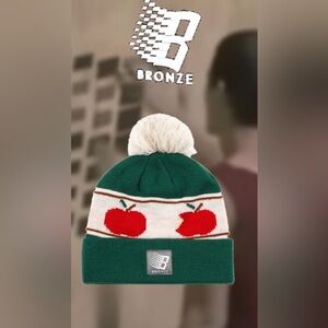 Bronze 56k Green Apple Beanie